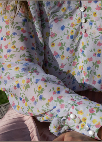 Чёрно-белую блузка "amanda" Marzo Atelier Блузка вільного крою