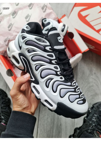 Черные демисезонные кроссовки мужские nike air max tn plus drift white black найк аир макс тн плюс No Brand