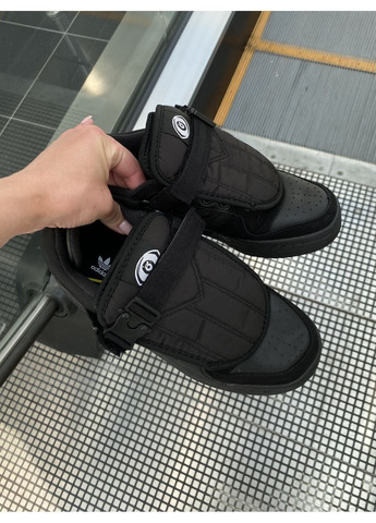 Черные демисезонные кроссовки мужские и женские adidas Forum “Back To School” x Bad Bunny | Адідас Форум Бед Банні