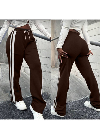 Штани жіночі теплі на флісі з лампасами No Brand (367726166)