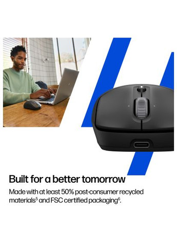 Мышка (AZ7B0AA) HP 700 Rechargeable Wireless/Bluetooth Black (366700772)