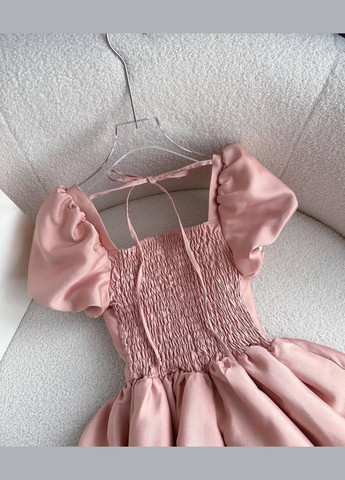 Персиковое праздничный, коктейльное, повседневный, кэжуал, джинсовое, вечернее платье женское No Brand однотонное