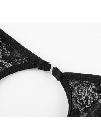 Черный женский комплект белья большого размера No Brand