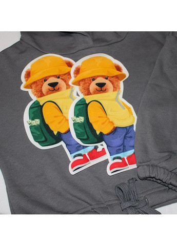 Нашивка тканева фігурна "Ведмедик в жовтій панамі" (3429) No Brand (363320006)