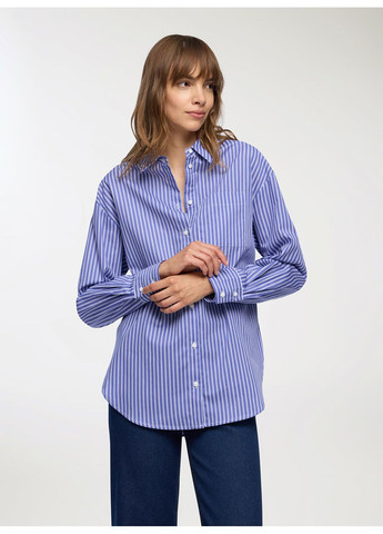 Синяя блузка женщин Terranova