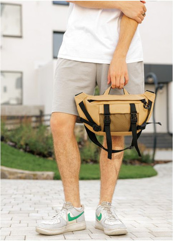 Большая мужская поясная сумка бананка DynamicDart беж (R-80411026m-VS) Sambag (302450291)