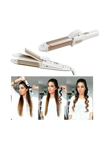 Випрямляч для волосся 3 в 1 GM-2961 35 Вт білий Gemei (322395433)