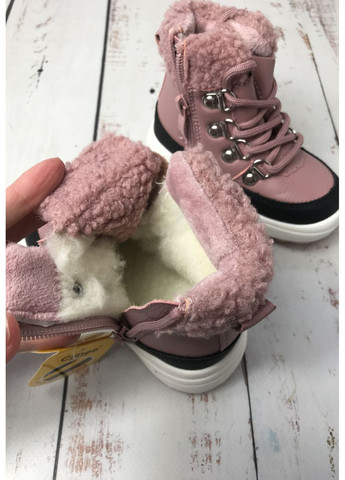 Черевики зимові дитячі на дівчинку Рожевий (1044) Clibee (354822833)