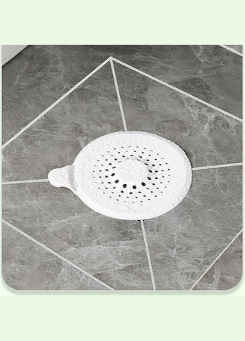 Фильтр для слива душа и ванны круглой форми для улавливания волос и мусора с креплением на присоске No Brand (324834224)