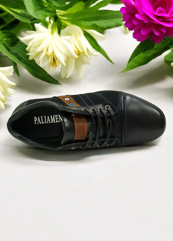 Черные туфли для мальчика в школу классические строгие 6533 черные 36(стелька внутри 24см) со шнурками Paliament