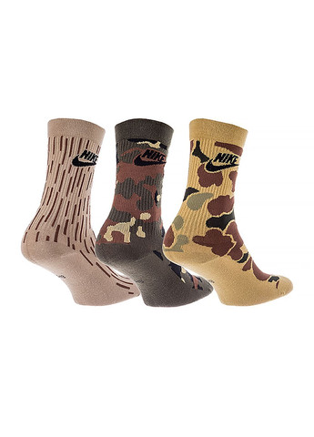 Жіночі Шкарпетки U EVER DA ESSENTIAL CREW Різнокольоровий Nike (282616755)