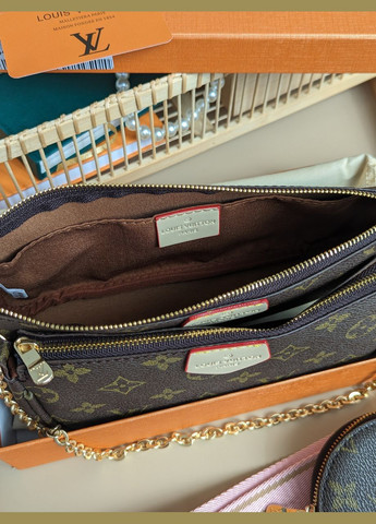 Сумка 3 в 1 клатч + розовый через плече 3 в 1 No Brand (322464531)