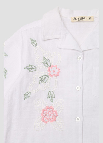 Белая блузка Yuki летняя