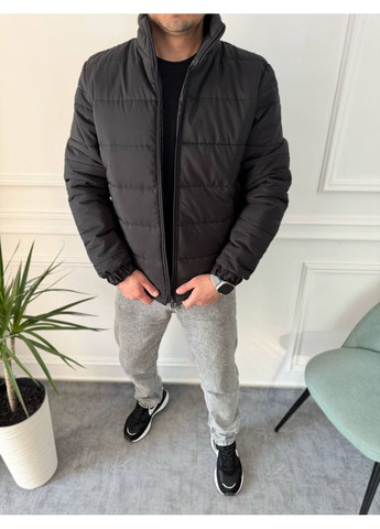 Черная демисезонная куртка 250 синтепон No Brand