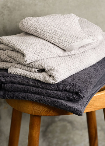 Рушник "Затока" 70х140 см MVM однотонний сірий