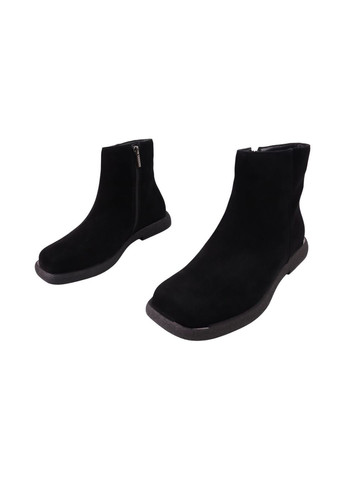 ботинки женские черные натуральная замша Oeego