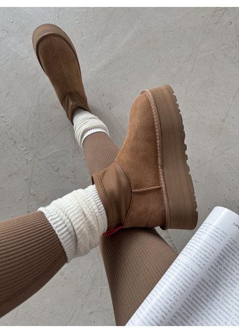 Уги женские UGG Classic Mini Dipper Chestnut мини платформ No Brand (361849770)