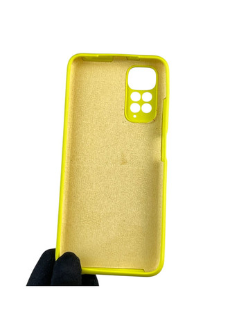 Чехол для Redmi Note 11S силиконовый с микрофиброй нескользящий на сяоми редми нот 11с желтый Xiaomi (366390649)
