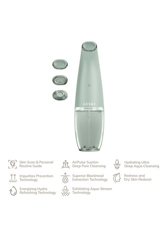 Очищающее средство Aqua-Stream Face Cleanser 8в1 green GESKE (341526293)