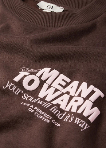 Темно-коричневий світшот C&A малюнок (358901555)