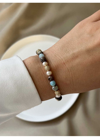 Перлинний браслет мікс каміння 5304 LeBijou (367580495)