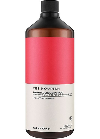 Шампунь для живлення волосся Yes Nourish Power Source Shampoo 1000ml (1314317-1924271) Elgon (368644516)