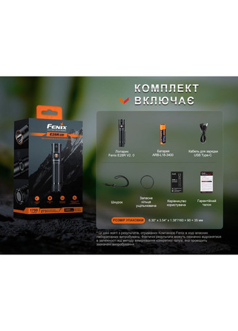 Фонарь ручной E28R V2.0 (A-017385) Fenix (317048478)