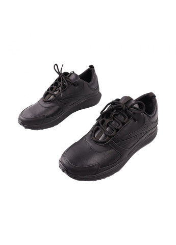 Черные кроссовки мужские черные натуральная кожа Vadrus 529-24DTS