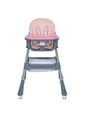 Стільчик для годування рожевий для дітей від 6 місяців з чохлом, що миється, і кошиком для іграшок. Bambi (368757404)