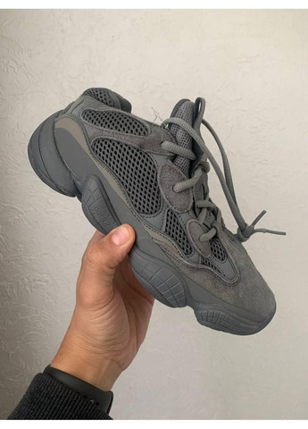 Серые демисезонные кроссовки мужские adidas yeezy boost 500 granite v2 адидас изи буст No Brand