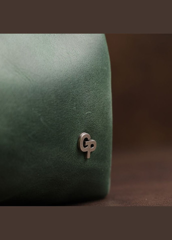 Кожаная косметичка унисекс 11571 Зеленый Grande Pelle (331908243)