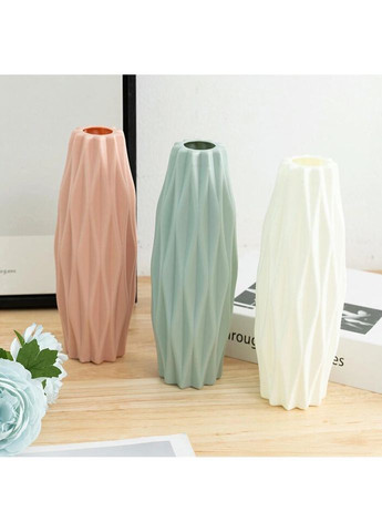 Ваза для квітів 14276 5.5 х21 см біла No Brand (335972448)