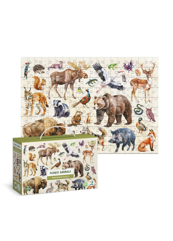Детский пазл Монтессори "Лесные животные" 300629, 200 элементов DoDo Toys (364909302)