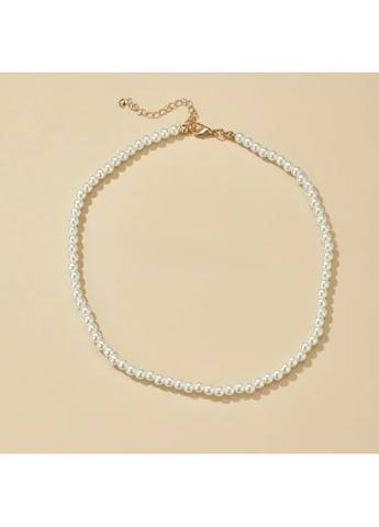 Колье чокер з намистин (імітація перлинок) 30+10 см Jeweston біле No Brand метал, акрил (353968770)