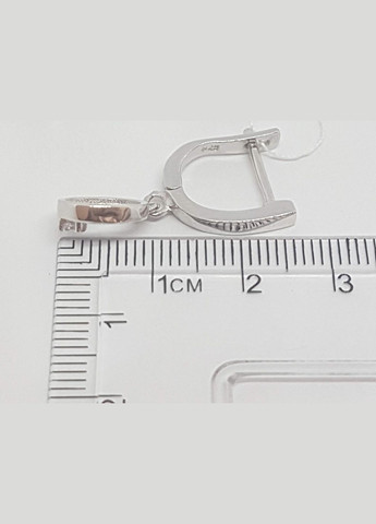 Срібні сережки з фианитом. 1112 094498 No Brand (296660885)