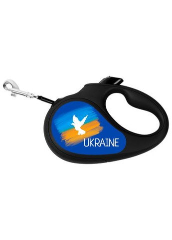 Повідок для собак R-leash "Прапор" M до 25 кг 5 м чорний (8125-0229-01) WAUDOG R-leash &quot;Прапор&quot; M до 25 кг 5 м чорний (366519984)