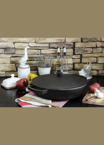 Сковорода чавунна Жаровня 340 х 70 мм Brizoll (322732379)