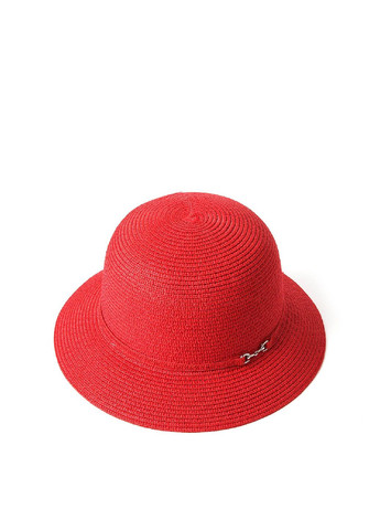 Шляпа с маленькими полями женская бумага красная VERONICA LuckyLOOK 844-026 (289478375)