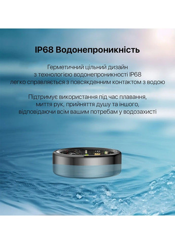 Смарт-кольцо HSR02 размер 10 Black (HSR02-10) Inspire (370080393)