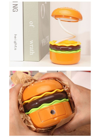 Настольная лампа "Бургер" USB / Аккумуляторный ночник в виде гамбургера No Brand (346440174)