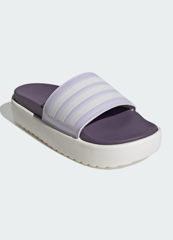 Фиолетовые шлепанцы adilette platform adidas