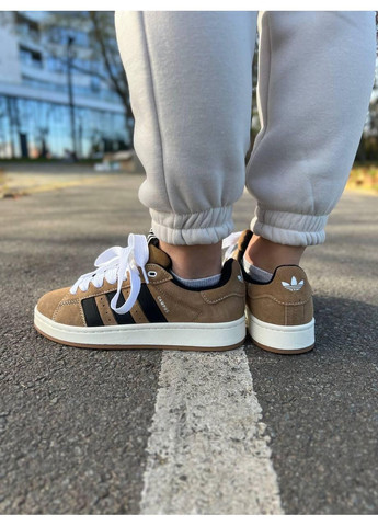 Білі Осінні кросівки чоловічі adidas campus 00s brown white адідас кампус No Brand