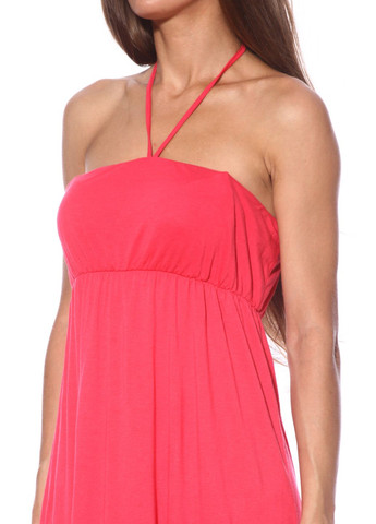 Розовое повседневный платье розово-черный Pink Woman