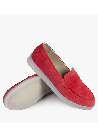 ModaMilano Туфлі лофери жіночі бренду 8200699_(3) червоний з натуральний нубук, україна — демісезон (331601076)