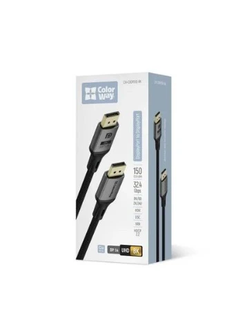 Кабель DisplayPort (M) - DisplayPort (M), 1.5 м, Black,, V1.4, 8K / 60 Гц (CW-CBDP093-BK) CW-CBDP093-BK Colorway (395345887)