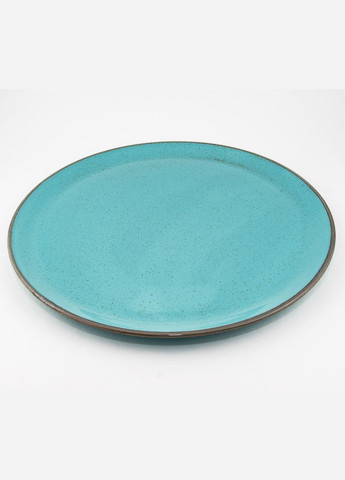 Тарелка для пиццы Seasons Turquoise 162928 28см Круглая тарелка для пиццы Элегантная посуда фарфоровая Porland (277949394)