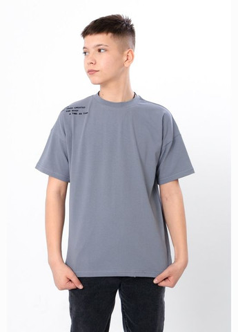 Сіра літня футболка для хлопчика (підліткова) Носи своє