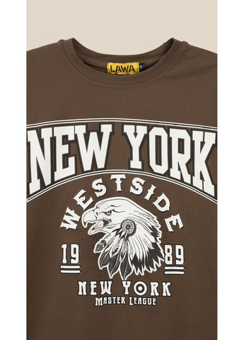 Коричневый демисезонный повседневный лонгслив LAWA