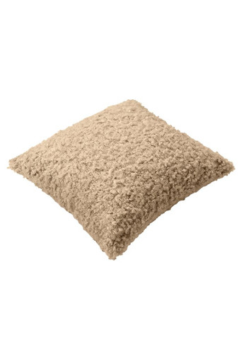 Подушка декоративна 55х55 см зі штучного хутра гіпоалергенна карамель IDEIA (362947163)