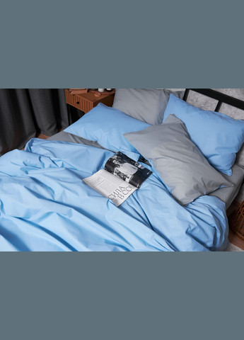 Комплект постельного белья Бязь Gold Люкс двуспальный 175х210 наволочки 2х40х60 (MS-820003085) Moon&Star Nordic Gray (288043893)